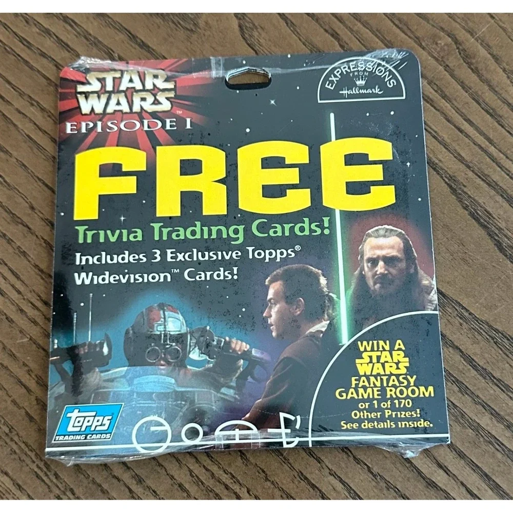 NOS 2 1999 Star Wars Episode I Topps‎ Widevision Trivia Trading Card Packs New